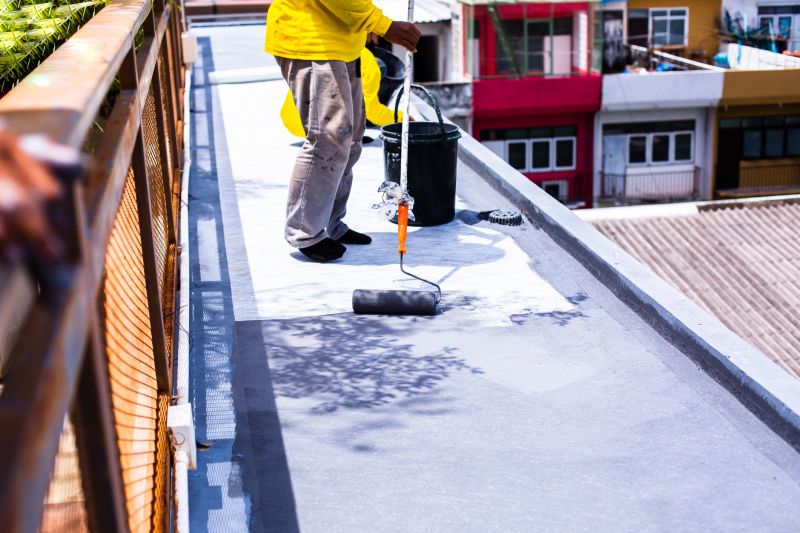 Contractor Applying Waterproofing